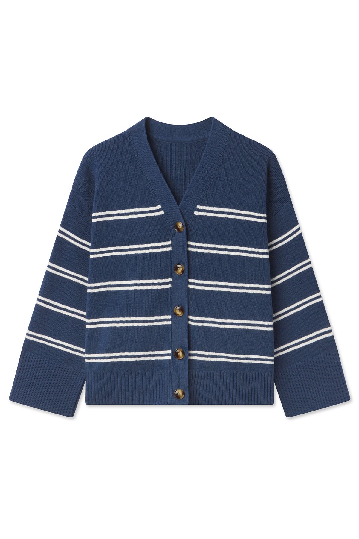 Navy Ivory Stripe